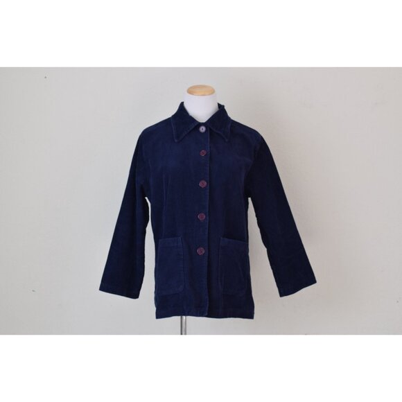 Vintage 80s Laurel California Navy Corduroy Jacket - Picture 4 of 10